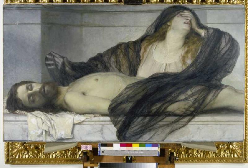 Die trauernde Magdalena. van Arnold Böcklin