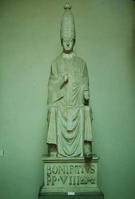 Pope Boniface VIII (1235-1303) van Arnolfo  di Cambio