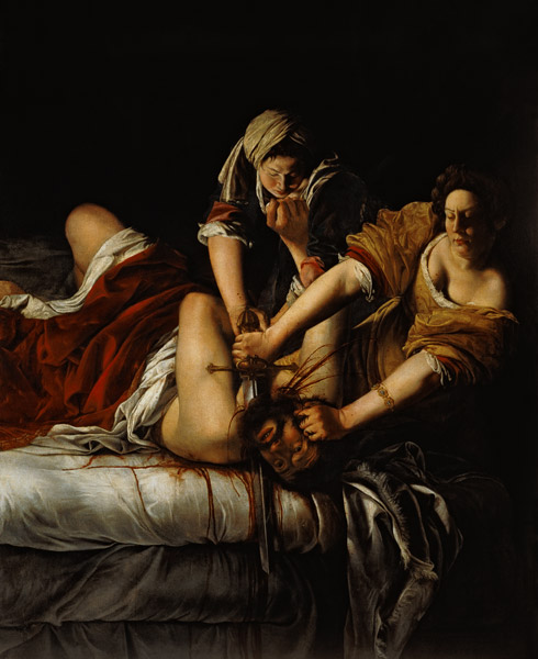 Judith enthauptet Holoferns van Artemisia Gentileschi
