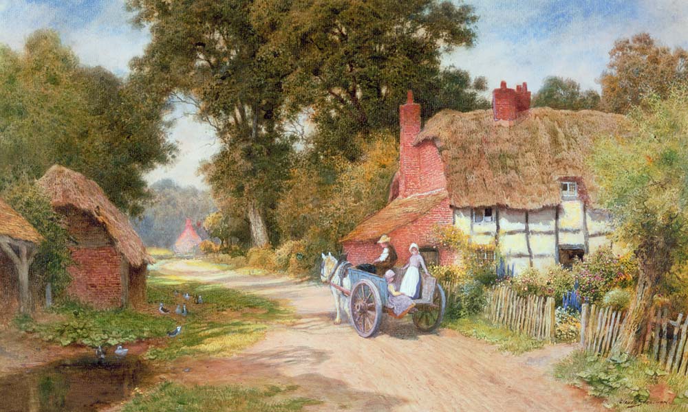 A Warwickshire Lane van Arthur Claude Strachan