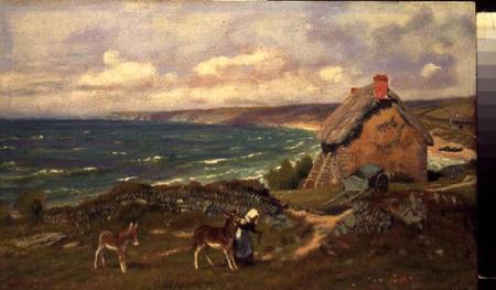 A West Country Coastal Scene van Arthur Foord Hughes