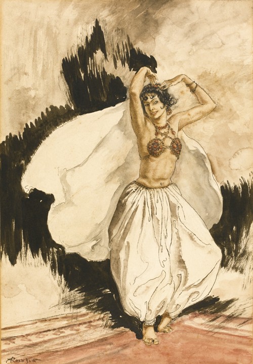 Anitra's Dance. Illustration for Peer Gynt by Henrik Ibsen van Arthur Rackham
