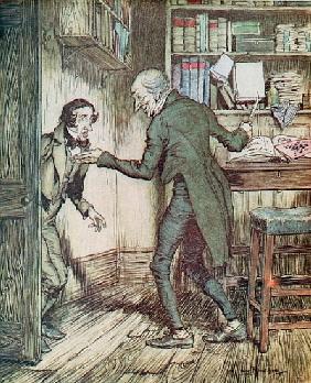 Scrooge and Bob Cratchit, from Dickens'' ''A Christmas Carol''