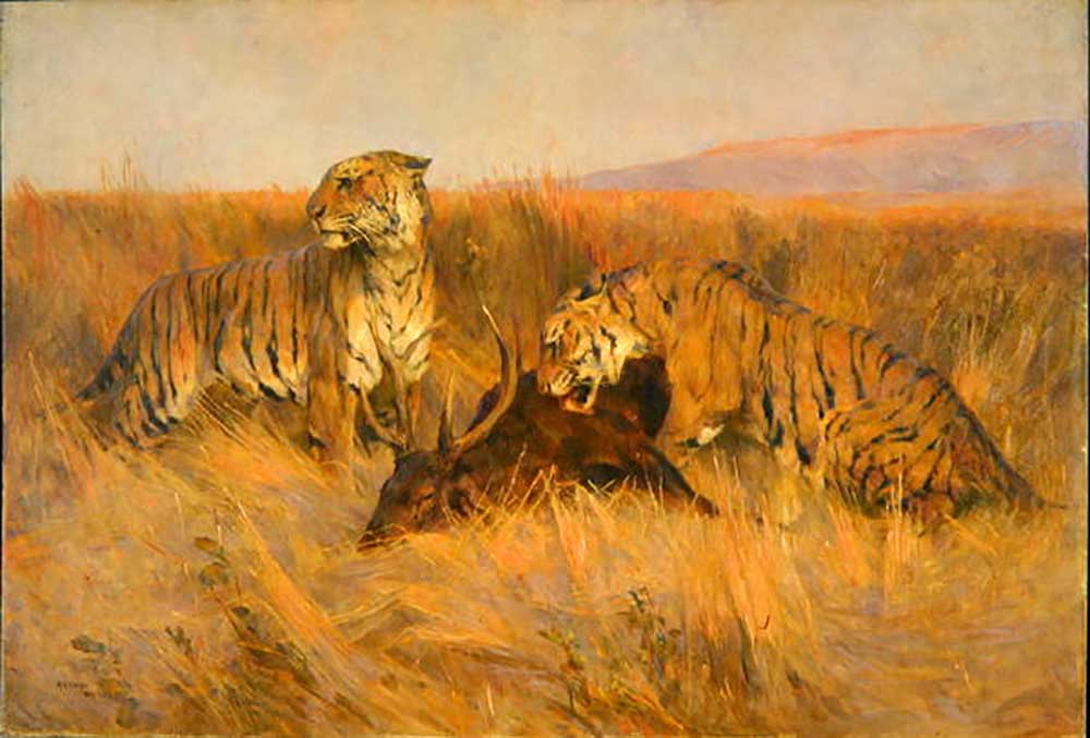 Tigers at Kill van Arthur Wardle
