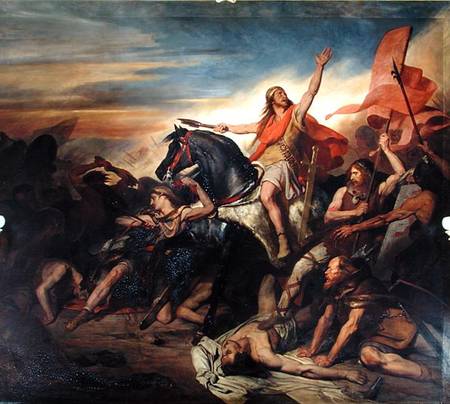 Battle of Tolbiac in AD 496 van Ary Scheffer