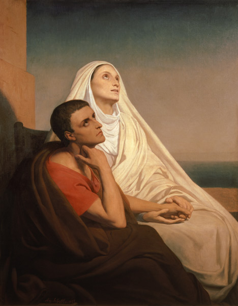 Der hl. Augustin mit seiner Mutter, der hl. Monika. van Ary Scheffer