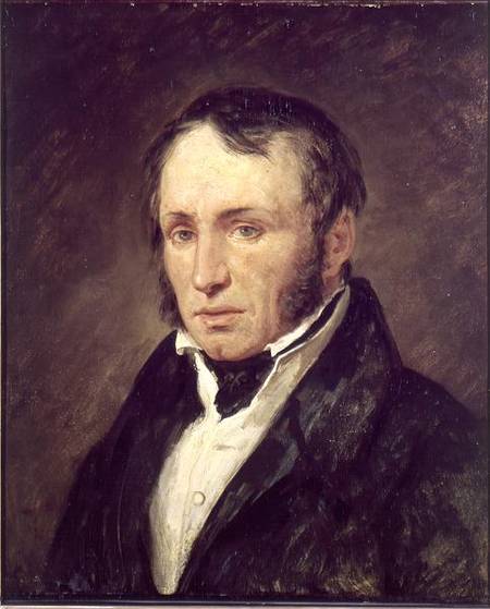 Portrait of Paul Louis Courier (1772-1825) van Ary Scheffer