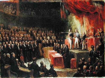 Study for King Louis-Philippe (1773-1850) Swearing his Oath to the Chamber of Deputies van Ary Scheffer