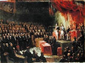 Study for King Louis-Philippe (1773-1850) Swearing his Oath to the Chamber of Deputies