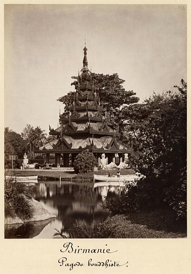 Buddhist rest house, Moulmein, Burma, c.1875 (albumen print from a glass negative) van (attr. to) Colin Roderick Murray