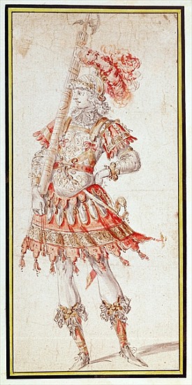 Costume design for Carousel, c.1662 van (attr. to) Henry Gissey