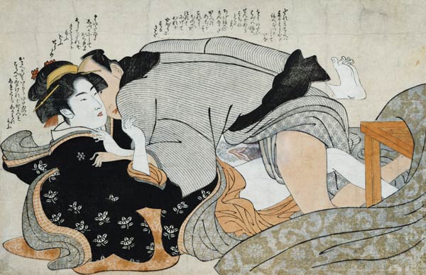 A Shunga Scene van (attr. to) Katsukawa Shunsho