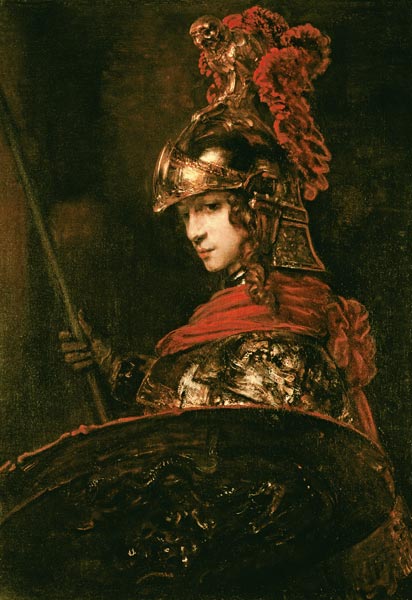 Pallas Athena  van (attr. to) Rembrandt Harmensz. van Rijn