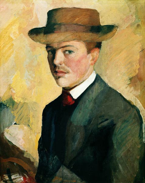 Self-portrait 1909 van August Macke
