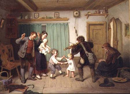 Dancing to the fiddle van Auguste Dircks