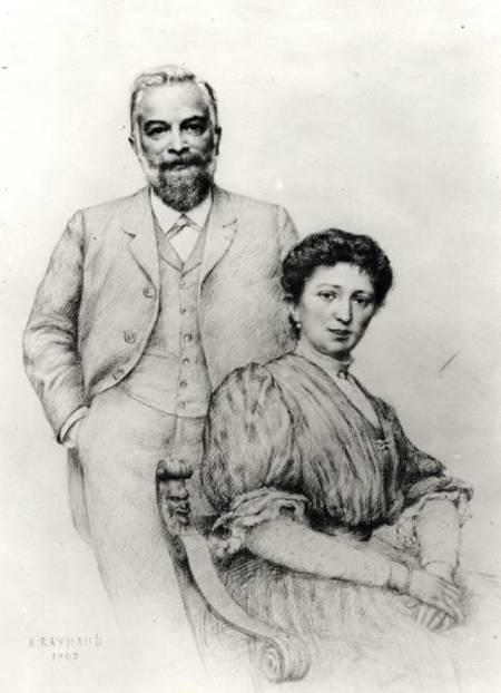 Adolphe Giraudon (1849-1929) and his wife, Claire van Auguste Raynaud