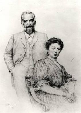 Adolphe Giraudon (1849-1929) and his wife, Claire
