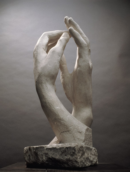 The Cathedral by Auguste Rodin (1840-1917) (plaster) van Auguste Rodin
