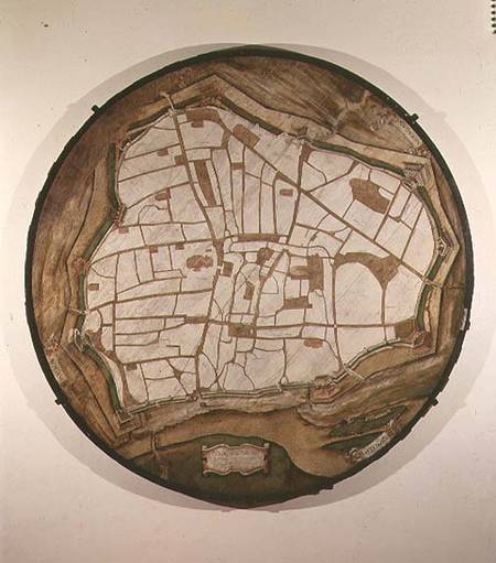 Circular Map of Vienna van Augustin Hirschvogel