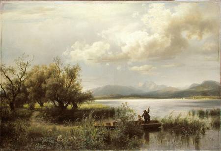 Bayern Landscape van Augustus Wilhelm Leu
