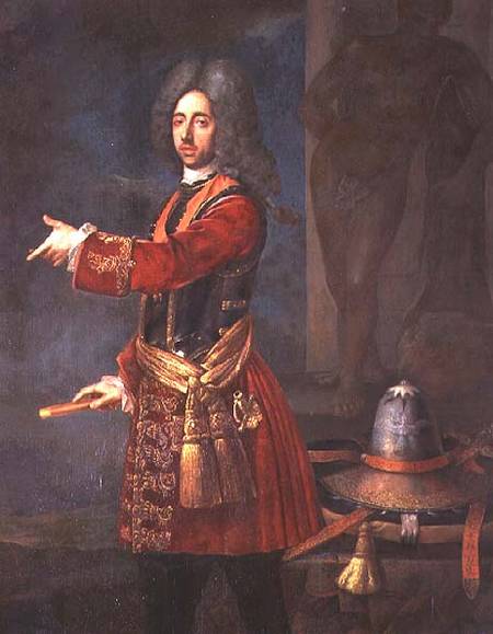 Prince Eugene of Savoy (1663-1736) van Austrian School
