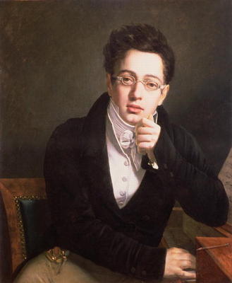 Portrait of Franz Schubert (1797-1828), Austrian composer, aged 17, c.1814 van Austrian School, (19th century)