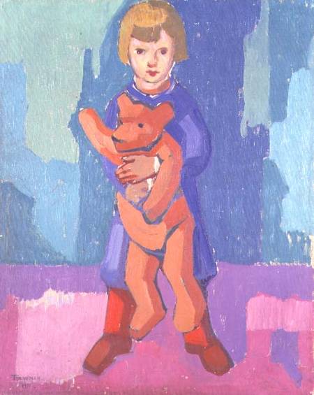 Boy with a Teddy Bear van Axel Torneman