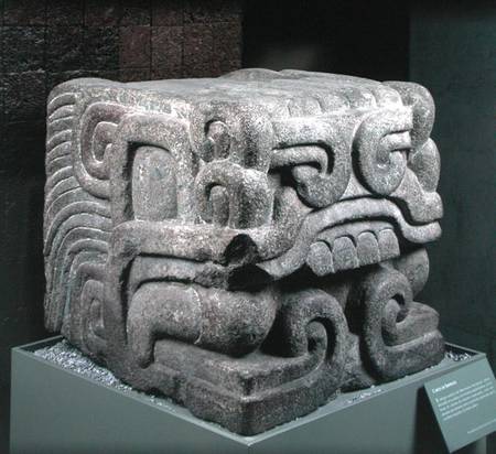 Head of a Feathered Serpent van Aztec