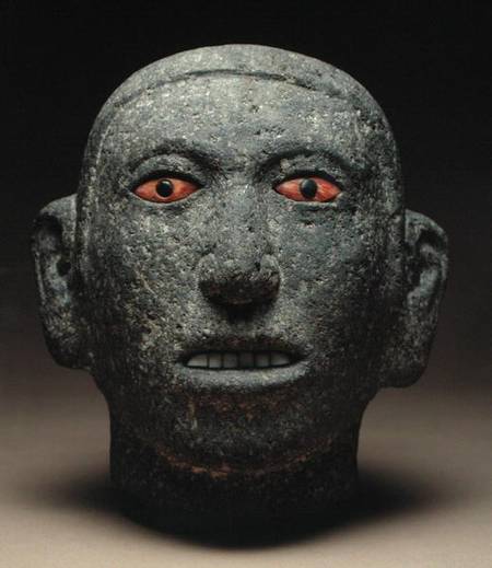 Head of a Youth, found at Tenochtitlan van Aztec