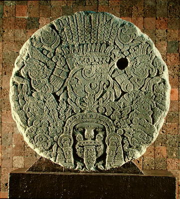 Tlaltecuhtli (stone) van Aztec