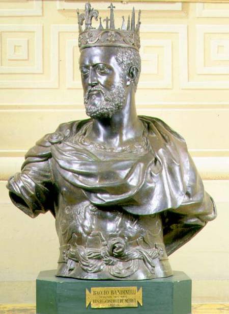 Portrait Bust of Cosimo I de Medici (1519-74) van Baccio Bandinelli