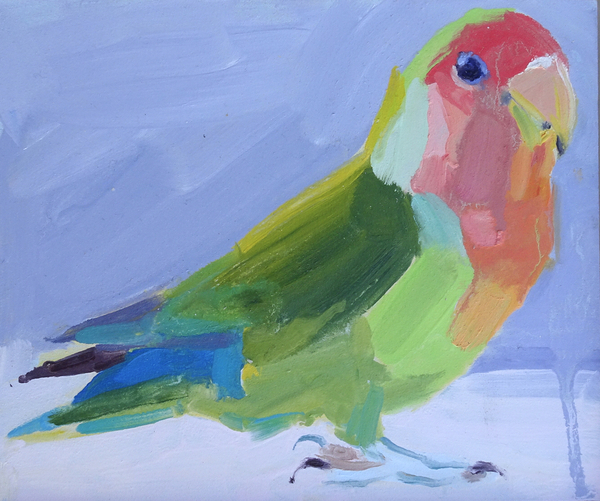 Lovebird van Barbara Hoogeweegen
