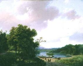 Landelijk landschap Barend Cornelisz. Koekkoek