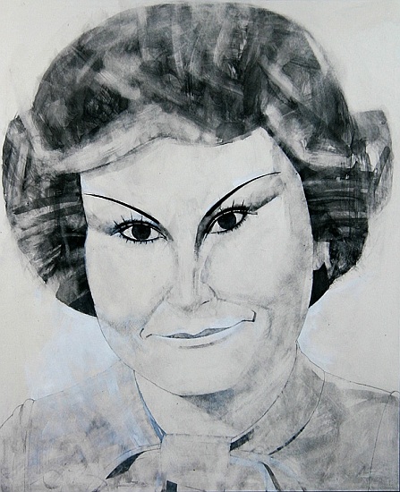 Portrait of Angela Rippon, illustration for The Media Mob (gouache and pencil on paper) van Barry  Fantoni