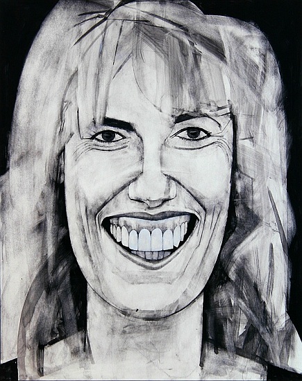 Portrait of Esther Rantzen, illustration for The Media Mob van Barry  Fantoni