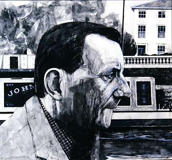 Portrait of Lennox Berkeley, illustration for The Sunday Times van Barry  Fantoni