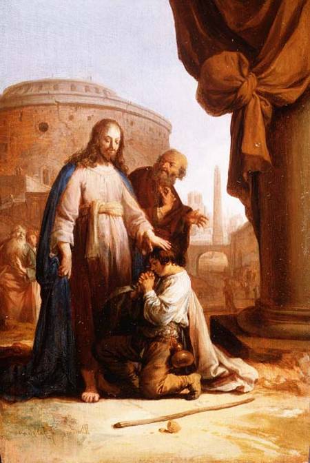 Christ and the Rich Young Ruler van Bartholomeus Breenbergh