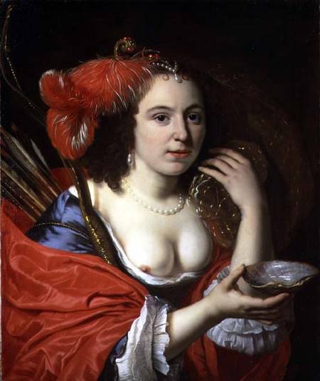 Anna du Pire als Granida - Bartolomeus van der Helst van Bartholomeus van der Helst