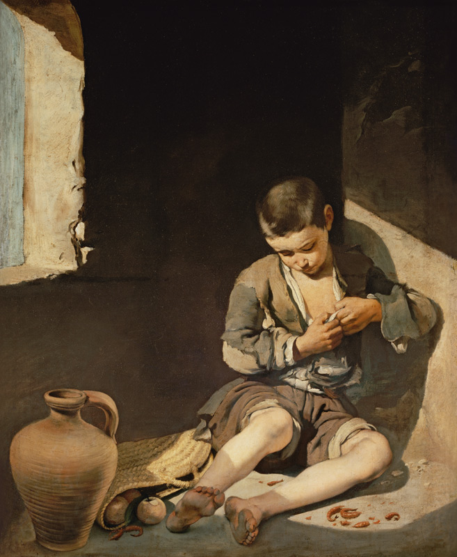 Der junge Bettler van Bartolomé Esteban Perez Murillo