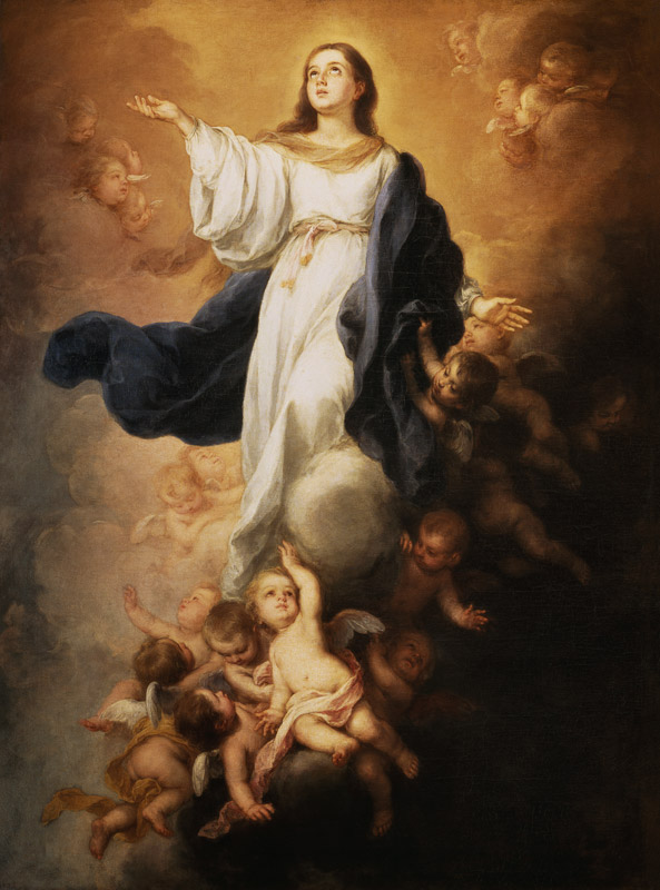 The Assumption of the Virgin van Bartolomé Esteban Perez Murillo