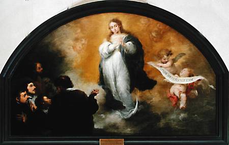 The Apparition of the Virgin van Bartolomé Esteban Perez Murillo
