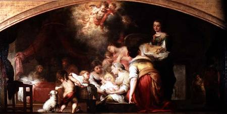 The Birth of the Virgin van Bartolomé Esteban Perez Murillo