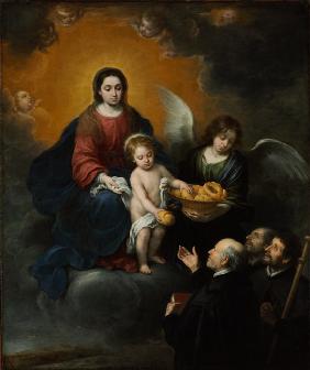 The Infant Christ Distributing Bread to the Pilgrims