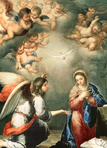 The Annunciation van Bartolomé Esteban Perez Murillo