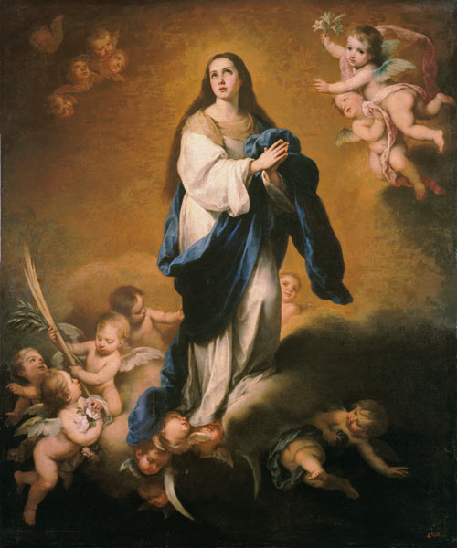 The Assumption of the Blessed Virgin Mary van Bartolomé Esteban Perez Murillo