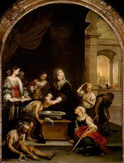 St. Elizabeth of Hungary tending the sick and leprous van Bartolomé Esteban Perez Murillo