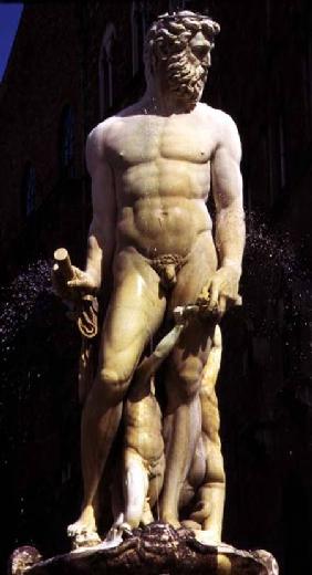The Fountain of Neptune, detail of the figure of Neptune