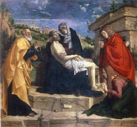 B.Montagna, Pieta mit Heiligen