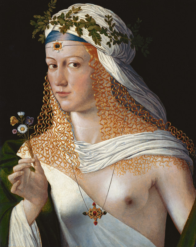 Idealised Portrait of a Courtesan as Flora van Bartolomeo Veneto