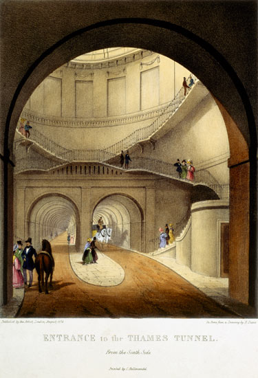 Entrance to the Thames Tunnel van B.Dixie